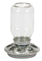 Mason Jar Glass Feeder for Chicks