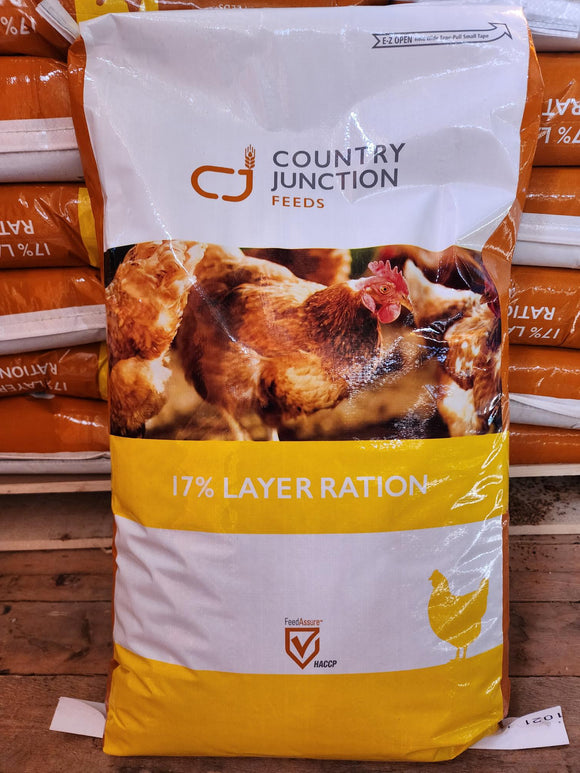 17% Layer ration - rolled wheat Country Junction
