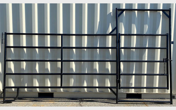10 foot Heavy Duty Corral Panel with Gate combo