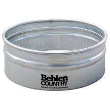 Bottomless Round Galvanized Planters 3ft
